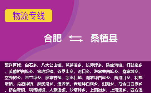 合肥到桑植物流公司_合肥到桑植物流专线_合肥至桑植货运公司