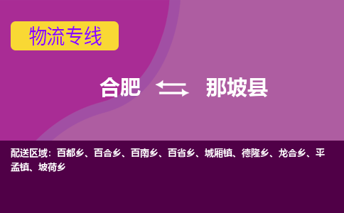 合肥到那坡物流公司_合肥到那坡物流专线_合肥至那坡货运公司