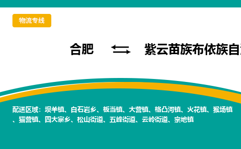 合肥到紫云苗族布依族自治物流公司_合肥到紫云苗族布依族自治物流专线_合肥至紫云苗族布依族自治货运公司