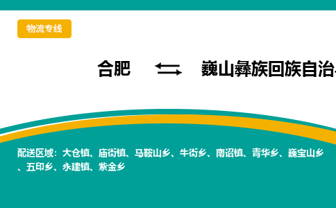 合肥到巍山彝族回族自治物流公司_合肥到巍山彝族回族自治物流专线_合肥至巍山彝族回族自治货运公司