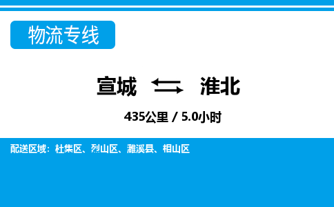 宣城到淮北物流公司-宣城至淮北物流专线-专接/整车零担